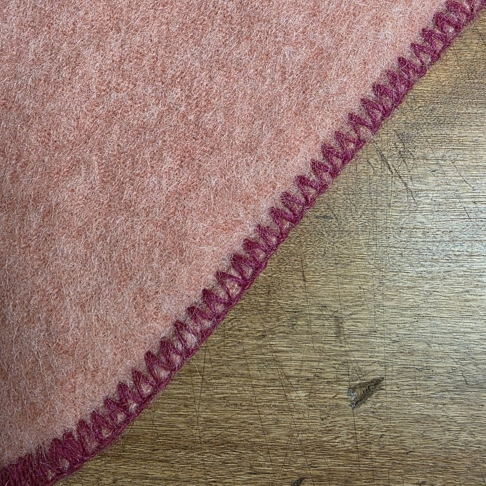 Wool Capelet – Dusty Rose - Picture 3 of 4